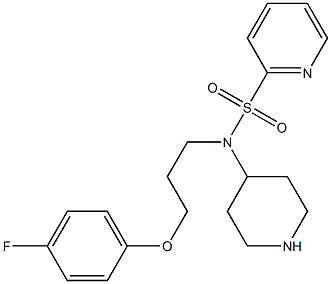 N-(3-(4-fluorophenoxy)propyl)-N-(piperidin-4-yl)pyridine-2-sulfonamide Struktur