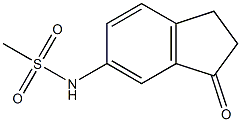 N-(3-oxo-2,3-dihydro-1H-inden-5-yl)methanesulfonamide Struktur