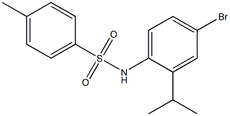 N-(4-bromo-2-isopropylphenyl)-4-methylbenzenesulfonamide Struktur