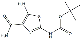 tert-butyl 5-amino-4-carbamoylthiazol-2-ylcarbamate Struktur