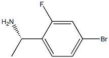 (S)-1-(4-bromo-2-fluorophenyl)ethanamine Struktur