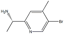 (S)-1-(5-bromo-4-methylpyridin-2-yl)ethanamine Structure