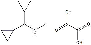 1,1-dicyclopropyl-N-methylmethanamine oxalate Structure