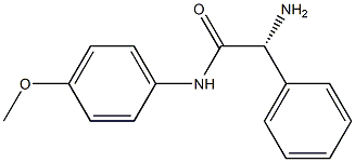 (R)-2-amino-N-(4-methoxyphenyl)-2-phenylacetamide Struktur