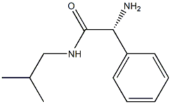 (R)-2-amino-N-isobutyl-2-phenylacetamide Struktur