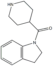 1-(piperidine-4-carbonyl)-2,3-dihydro-1H-indole Struktur