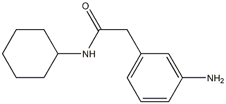 2-(3-aminophenyl)-N-cyclohexylacetamide Struktur