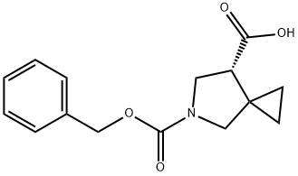 (R)-5-Cbz-5-Aza-spiro[2.4]heptane-7-carboxylic acid Struktur