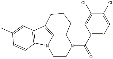 (3,4-dichlorophenyl)(8-methyl-3a,4,5,6-tetrahydro-1H-pyrazino[3,2,1-jk]carbazol-3(2H)-yl)methanone