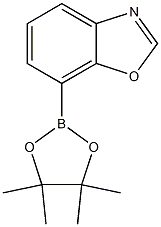 7-(4,4,5,5-tetramethyl-1,3,2-dioxaborolan-2-yl)benzo[d]oxazole Struktur