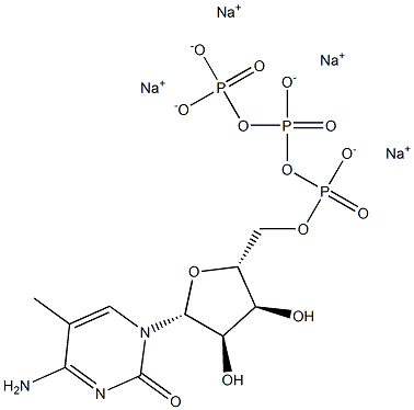 5-Methyl-cytidine-5'-triphosphate, sodium salt solution Struktur