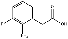 2-(2-Amino-3-fluorophenyl)acetic acid Struktur