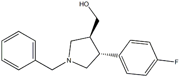 ((3S,4R)-1-benzyl-4-(4-fluorophenyl)pyrrolidin-3-yl)methanol