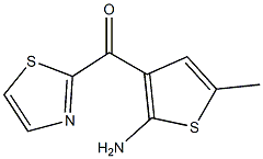 (2-amino-5-methylthiophen-3-yl)(thiazol-2-yl)methanone Struktur