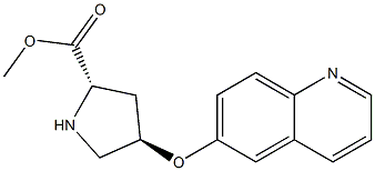 (2S,4R)-methyl 4-(quinolin-6-yloxy)pyrrolidine-2-carboxylate Struktur