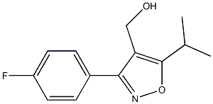 (3-(4-fluorophenyl)-5-isopropylisoxazol-4-yl)methanol Struktur