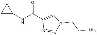 1-(2-aminoethyl)-N-cyclopropyl-1H-1,2,3-triazole-4-carboxamide Struktur