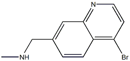 1-(4-bromoquinolin-7-yl)-N-methylmethanamine Struktur