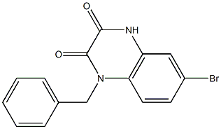 1-benzyl-6-bromoquinoxaline-2,3(1H,4H)-dione Struktur