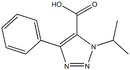 1-isopropyl-4-phenyl-1H-1,2,3-triazole-5-carboxylic acid Struktur