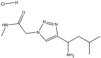 2-(4-(1-amino-3-methylbutyl)-1H-1,2,3-triazol-1-yl)-N-methylacetamide hydrochloride