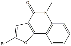 2-bromo-5-methylfuro[3,2-c]quinolin-4(5H)-one Struktur