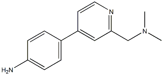 4-(2-((dimethylamino)methyl)pyridin-4-yl)aniline Struktur