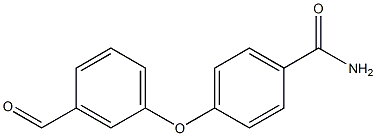 4-(3-formylphenoxy)benzamide Struktur