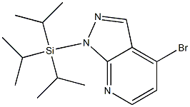 4-bromo-1-(triisopropylsilyl)-1H-pyrazolo[3,4-b]pyridine Struktur