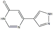 6-(1H-pyrazol-4-yl)pyrimidin-4(3H)-one Struktur