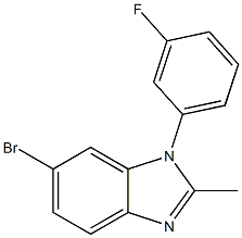 6-bromo-1-(3-fluorophenyl)-2-methyl-1H-benzo[d]imidazole Struktur