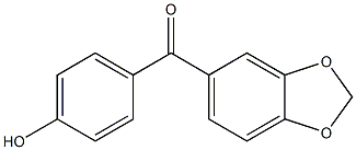 benzo[d][1,3]dioxol-5-yl(4-hydroxyphenyl)methanone Struktur