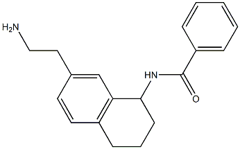 N-(7-(2-aminoethyl)-1,2,3,4-tetrahydronaphthalen-1-yl)benzamide Struktur