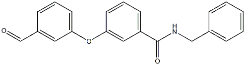 N-benzyl-3-(3-formylphenoxy)benzamide Struktur