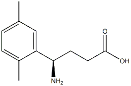 (R)-4-amino-4-(2,5-dimethylphenyl)butanoic acid Struktur