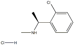 [(1S)-1-(2-CHLOROPHENYL)ETHYL](METHYL)AMINE HYDROCHLORIDE Struktur