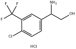 2-AMINO-2-[4-CHLORO-3-(TRIFLUOROMETHYL)PHENYL]ETHAN-1-OL HCl Struktur