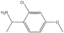 1-(2-CHLORO-4-METHOXYPHENYL)ETHAN-1-AMINE Struktur