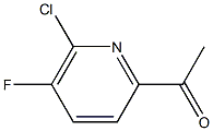 1-(6-chloro-5-fluoropyridin-2-yl)ethanone Struktur