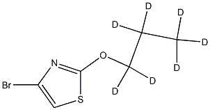 4-Bromo-2-(n-propoxy-d7)-thiazole Struktur