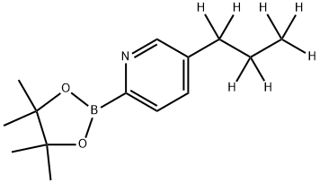 5-(n-Propyl-d7)-pyridine-2-boronic acid pinacol ester Struktur