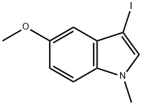 3-iodo-5-methoxy-1-methyl-1H-Indole Struktur