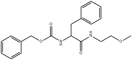 benzyl (1-((2-methoxyethyl)amino)-1-oxo-3-phenylpropan-2-yl)carbamate Struktur