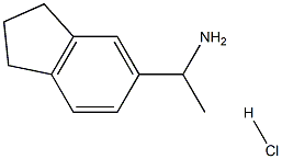 1-(2,3-DIHYDRO-1H-INDEN-5-YL)ETHAN-1-AMINE HYDROCHLORIDE Struktur