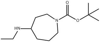 tert-butyl 4-(ethylamino)azepane-1-carboxylate Struktur