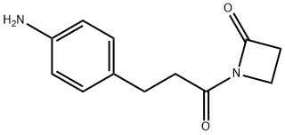 1-[3-(4-aminophenyl)-1-oxopropyl]-2-Azetidinone Struktur