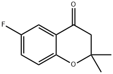 6-Fluoro-2,2-dimethylchroman-4-one Struktur