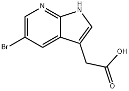 2-(5-BROMO-1H-PYRROLO[2,3-B]PYRIDIN-3-YL)ACETIC ACID Struktur