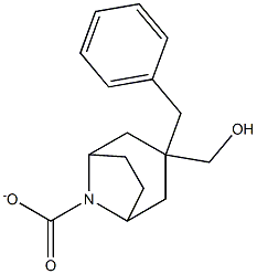 (3-endo)-benzyl3-(hydroxymethyl)-8-azabicyclo[3.2.1]octane-8-carboxylate Struktur