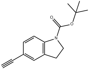 tert-butyl 5-ethynylindoline-1-carboxylate Struktur